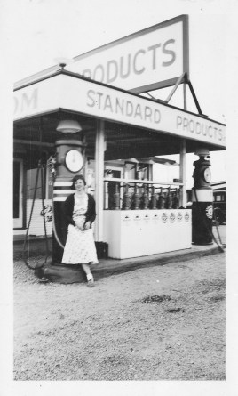 Elizabeth at Gas Station