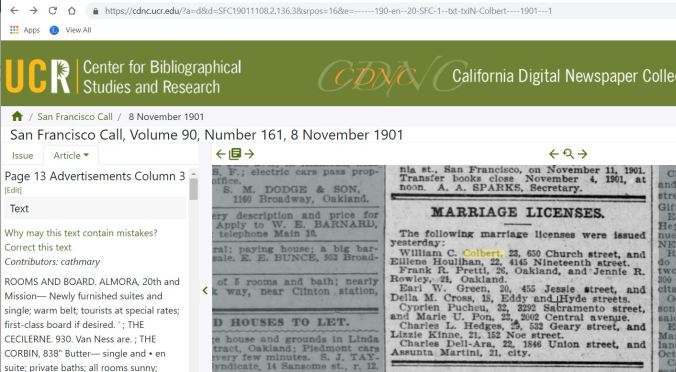 williamcolbertmarriagelicenseinfo