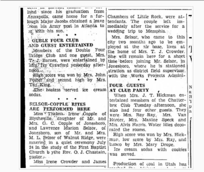 Thelma Irene Gets Married