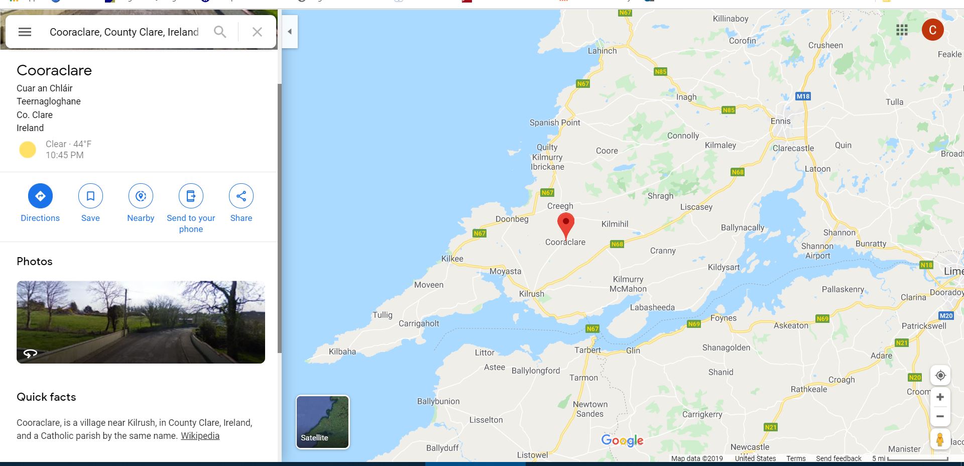 Cooraclare_Location_GoogleMap